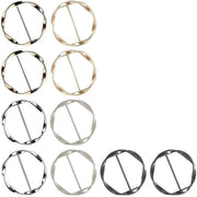 Set di clip per maglietta in metallo da 10 pezzi - clip per sciarpa - fermacollo per sciarpa femminile - clip per sciarpa in acciaio inossidabile - fissaggio comodo - clip per sciarpa in vari colori - clip per sciarpa