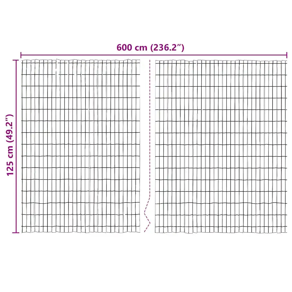 Recinzione in corteccia Marrone 600 x 125 cm Corteccia 42006511