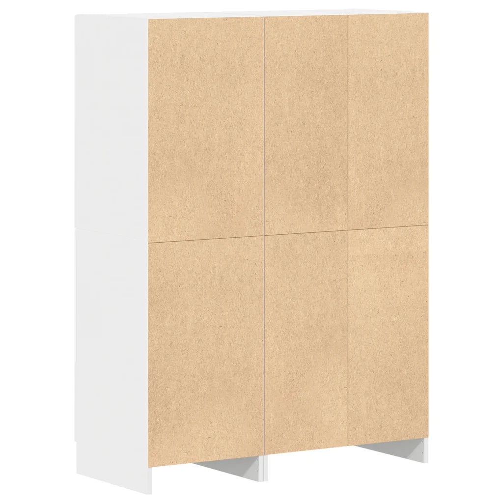Set di Mobili da Cucina 2 pz Bianco in Truciolato