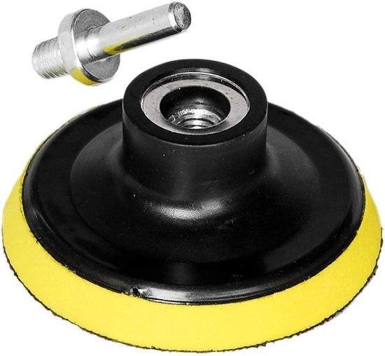 Steunschijf per Schuren e Polire con Adattatore per Foro M10 e Cinta Adesiva da 80mm