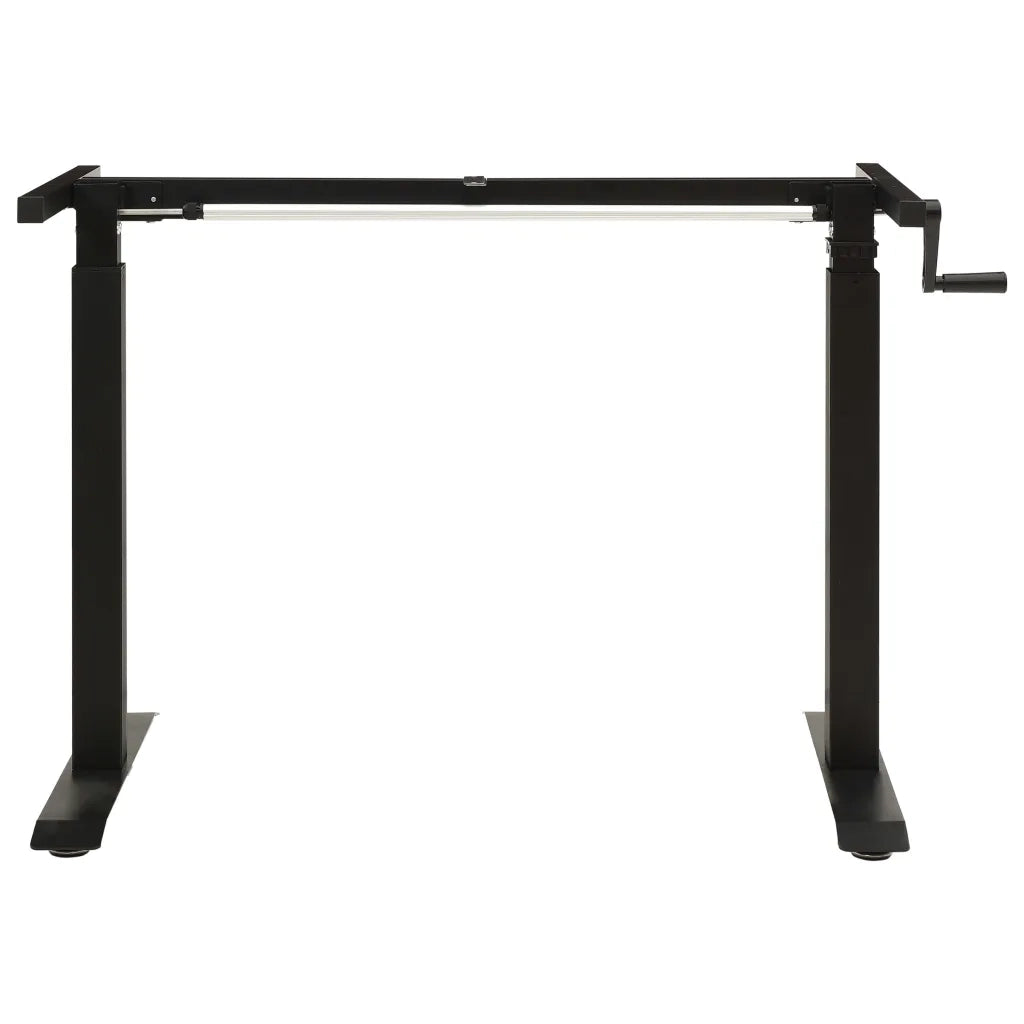 Telaio Scrivania Altezza Regolabile Manuale a Manovella Nero CFW3181090