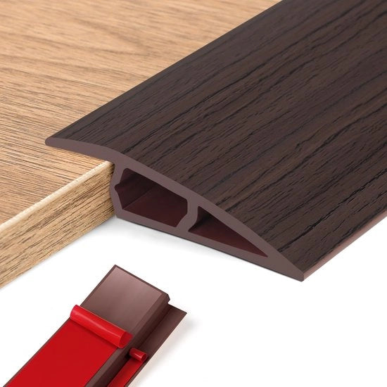 Profilo di transizione in PVC autoadesivo, profilo di transizione per regolazione di altezza, profilo di transizione per pavimenti in parquet, laminati, listelli.