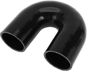 Slang in Silicone 180 Gradi - Nero - Diametro Interno 60mm - Lunghezza 120mm - Tessuto a Maglia Multipla - Temperatura Massima 300℃ - Slang di Raffreddamento