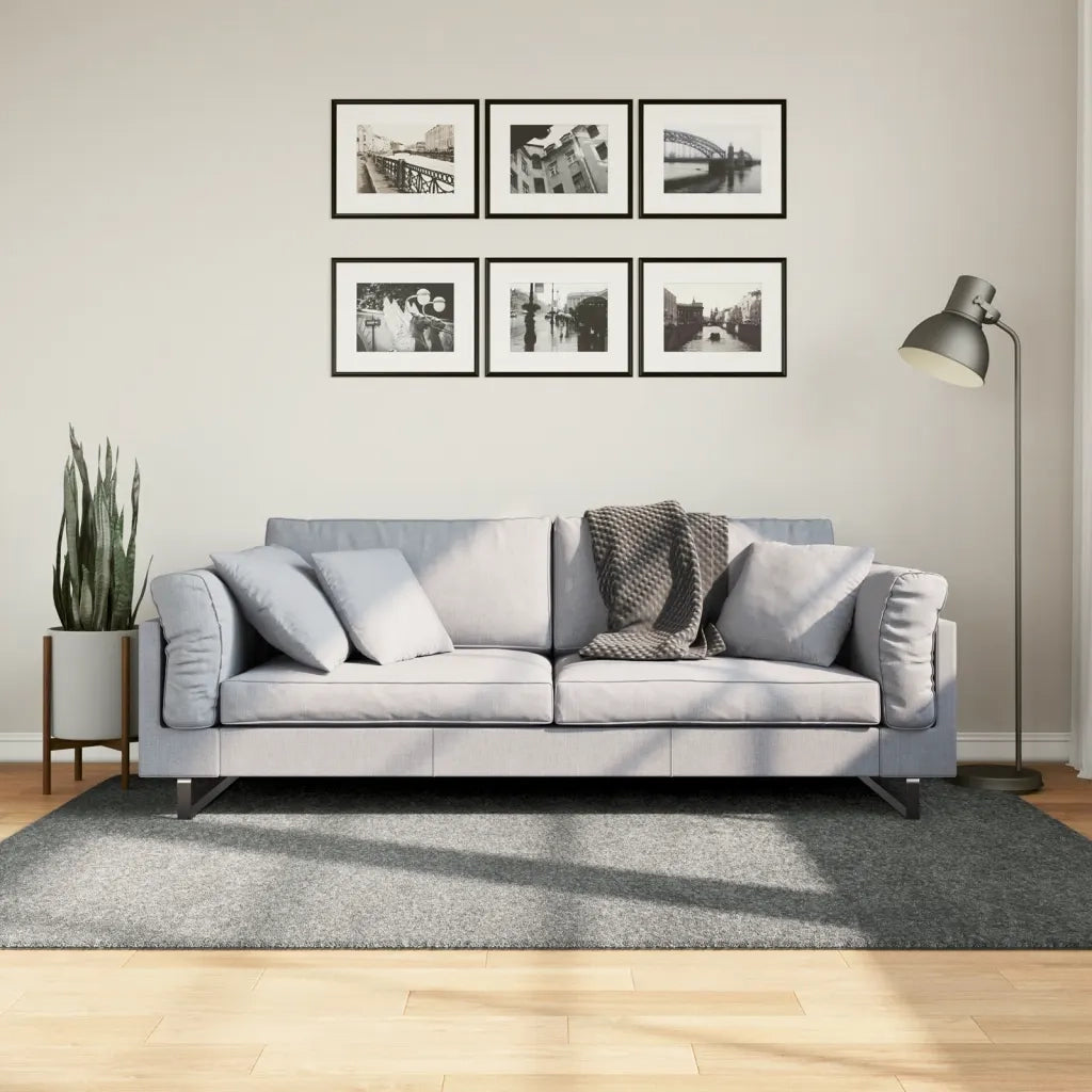 Tappeto Shaggy PAMPLONA a Pelo Lungo Moderno Verde 140x200 cm 375301