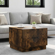 Tavolino da salotto con cassetto Rovere Fumo 49 x 50 x 37 cm 895430