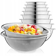 Set di ciotole da cucina KADAX, 28 cm, rotonde, in acciaio inox, per insalata, 2 pezzi