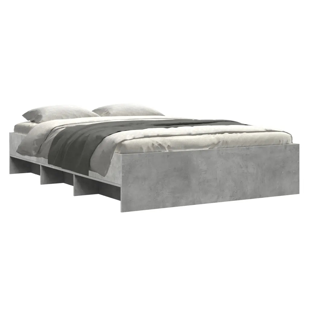 Giroletto-Struttura Letto Grigio Cemento 120x200 cm in Legno Multistrato 825976