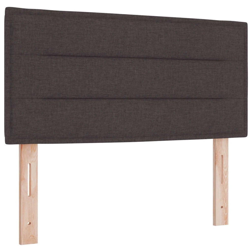 Letto ottomano con materasso Marrone Scuro 90 x 190 cm Tessuto 3456208