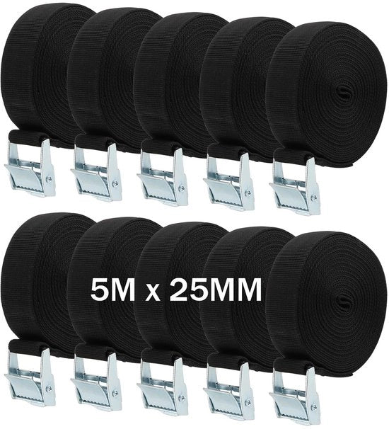 Cinture di allacciamento - Resistenti - Cinture di allacciamento adattabili - Nero