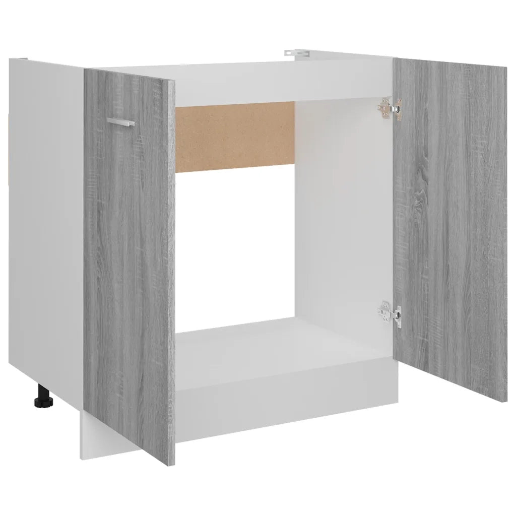 Mobiletto Â“LyonÂ” Grigio Sonoma 80x46x81,5 cm