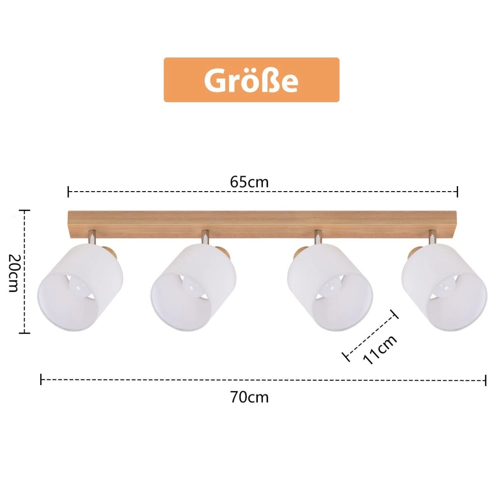 ZMH Faretto da soffitto vintage orientabili 350° E14 per soggiorno