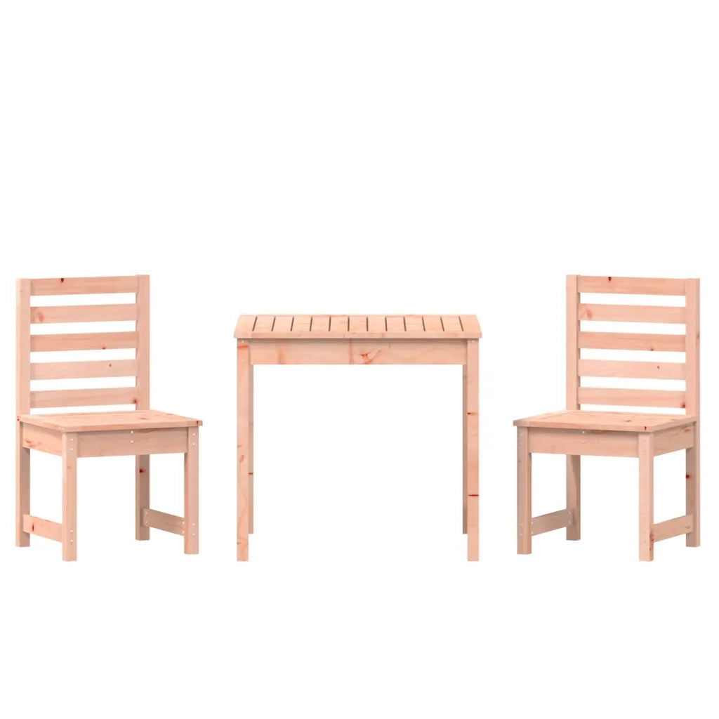 Set Bistrot da Giardino 3 pz | Set Salotto da Giardino in Legno Massello di Douglas