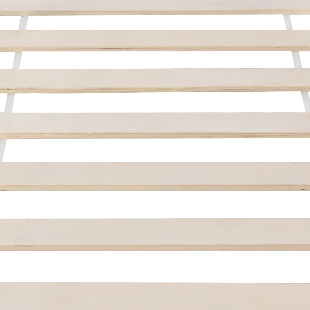 Letto casa con due cassetti e finestre, bianco