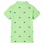 Polo da Bambino Verde Neon 116