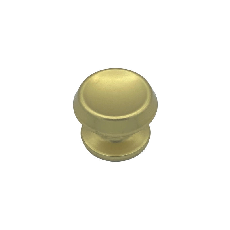 Pomolo fisso per porta SAGUATTI 166/70BB in alluminio oro lucido