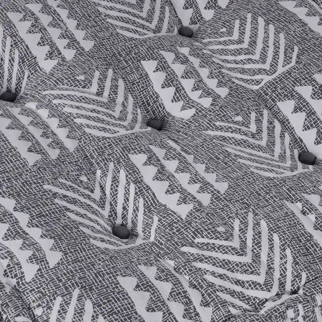 vidaXL Cuscino Grigio 70 x 70 x 36 cm Poliestere