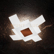TETRIS COLOR APPLIQUE-PLAFONIERA D.75 CM. 4 LUCI CORTEN 1121-75-CO