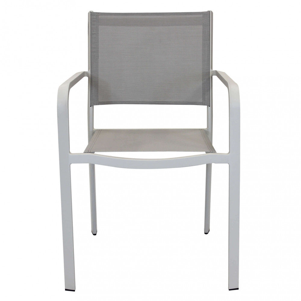 Sedia da Giardino Zante Impilabile 56x60x84 h cm in Textilene Tortora