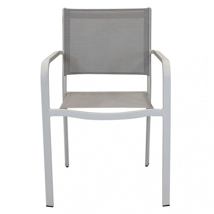 Sedia da Giardino Zante Impilabile 56x60x84 h cm in Textilene Tortora