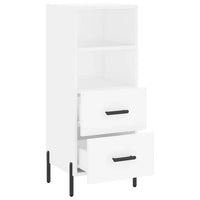 Credenza Bianca 34,5x34x90 cm in Legno Multistrato 828676