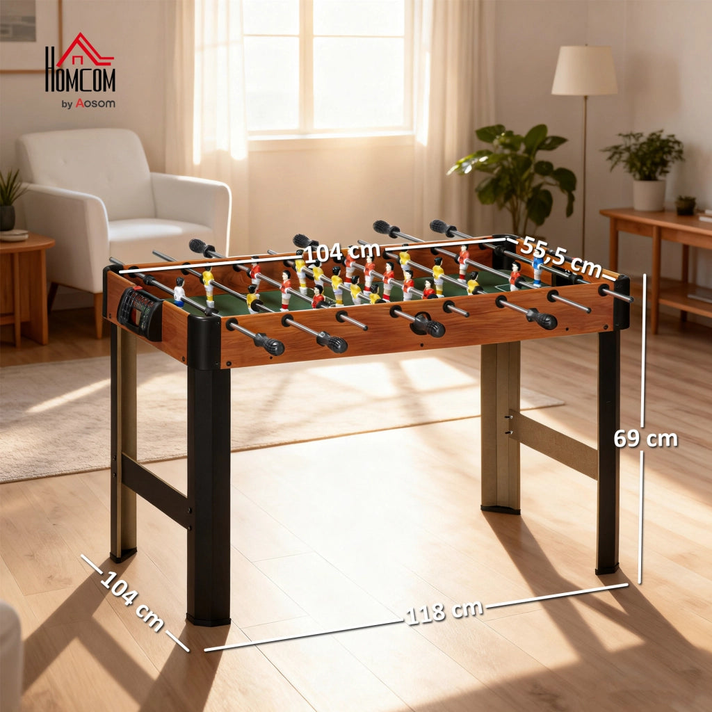 Calcio Balilla da Tavolo ¨C Xylo ¨C 2 Palline, Impugnature Antiscivolo, Segnapunti, MDF e Metallo