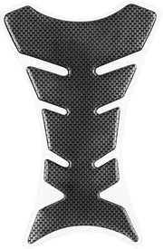 Panno di protezione per serbatoio in PET, a forma di griglia di pesce, adesivo universale, compatibile con motocicli giapponesi, dimensioni 18,2 x 11,5 cm.