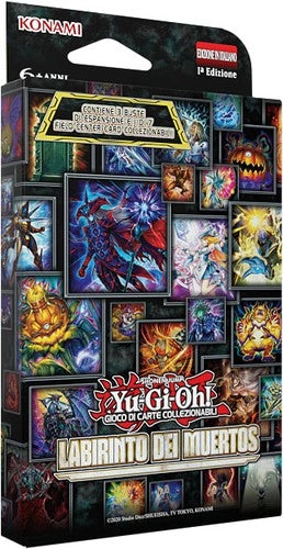 Yu-Gi-Oh Labirinto dei Muertos Blister 3 pack + 1 Field center card,Lingua Italiana, Konami , Eta 6+
