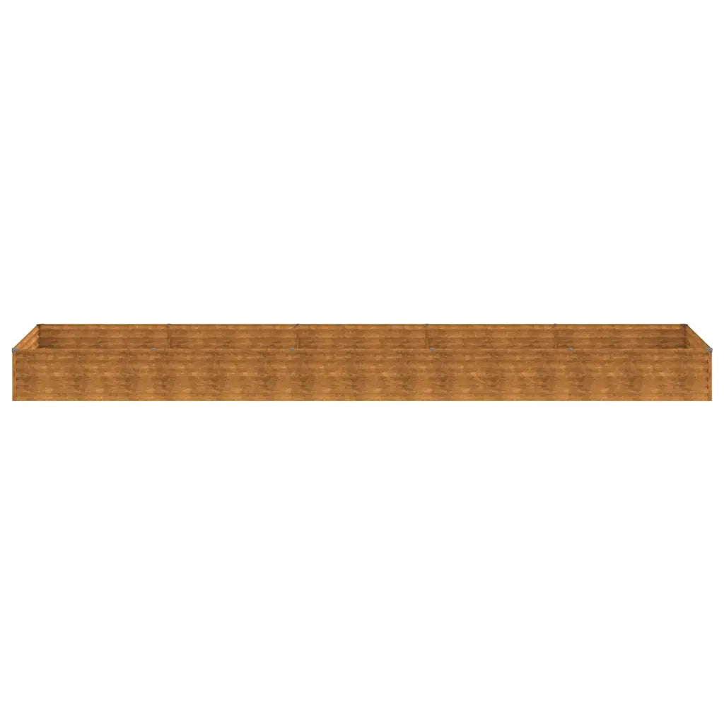 Fioriera Rialzata da Giardino 482x100x36 cm in Acciaio Corten 151997