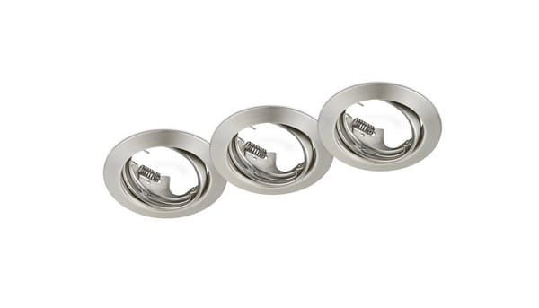 Faretto da incasso Trio JURA argento 3xGU10 650100307