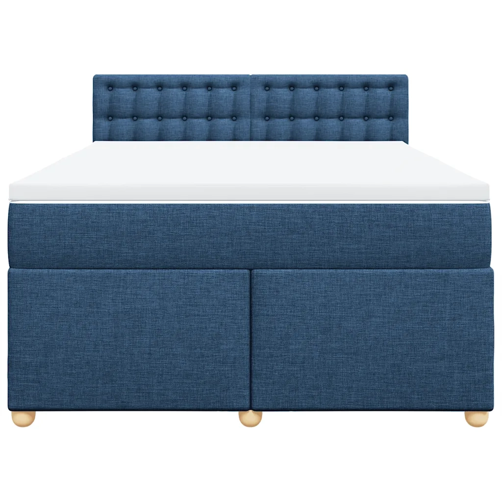 Giroletto a Molle con Materasso Blu 140x190 cm in Tessuto 3286695