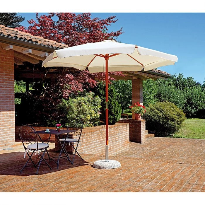 Ombrellone Rettangolare Madrid 3x4 M In Legno, Con Doppia Carrucola Misure: 3 x 4 m