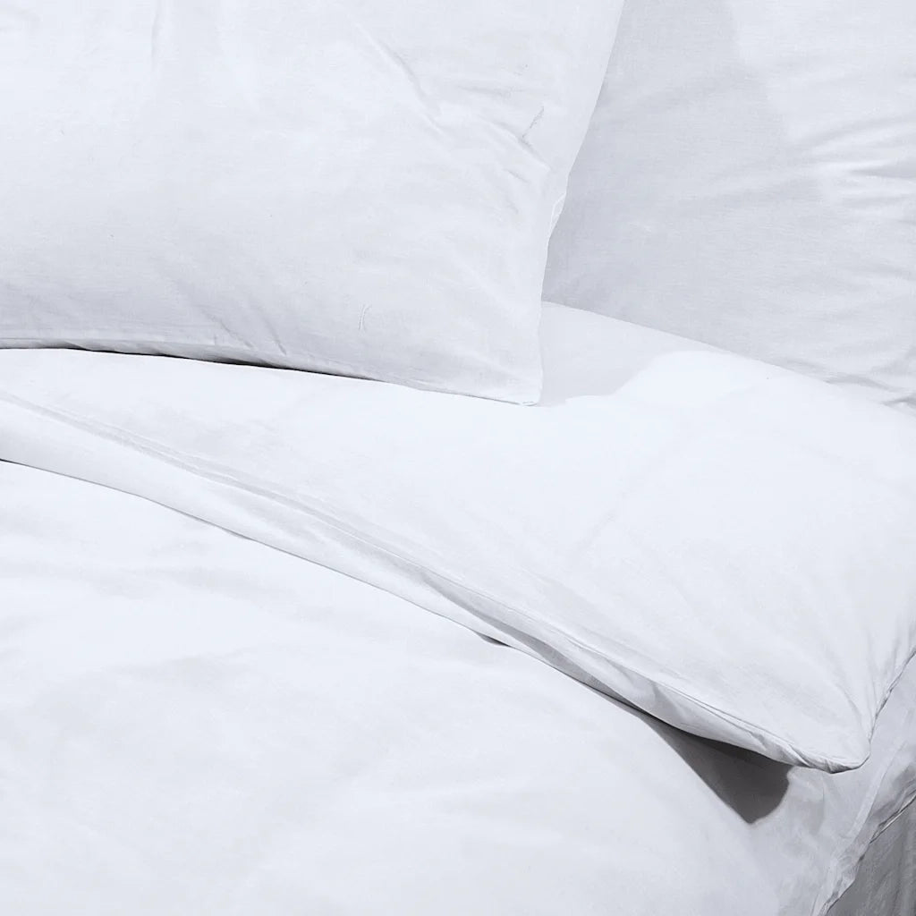 Set Copripiumino Bianco 260x240 cm in Cotone CFW6414531