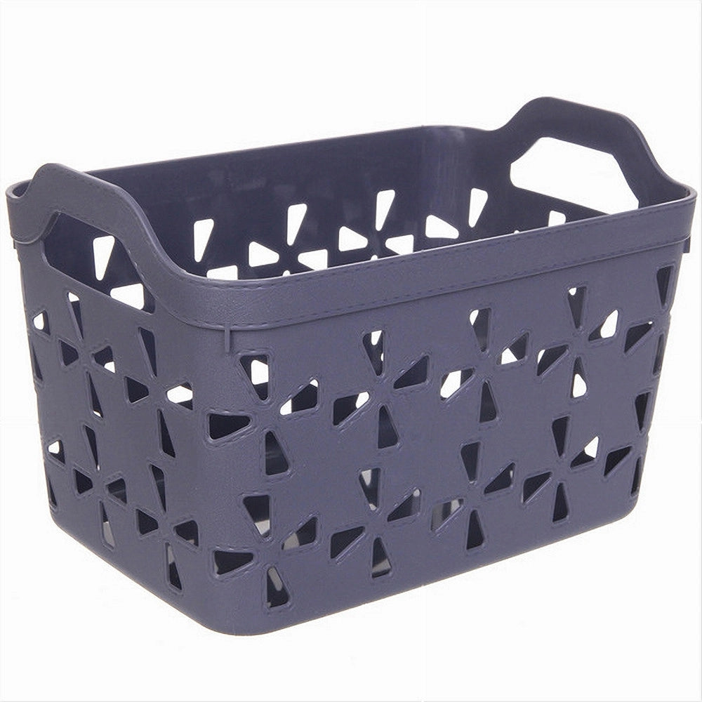 Trade Shop - Cesto Porta Oggetti Cestino Porta Tutto Con Maniglie 31x21x21 Cm Assortiti 10726 -