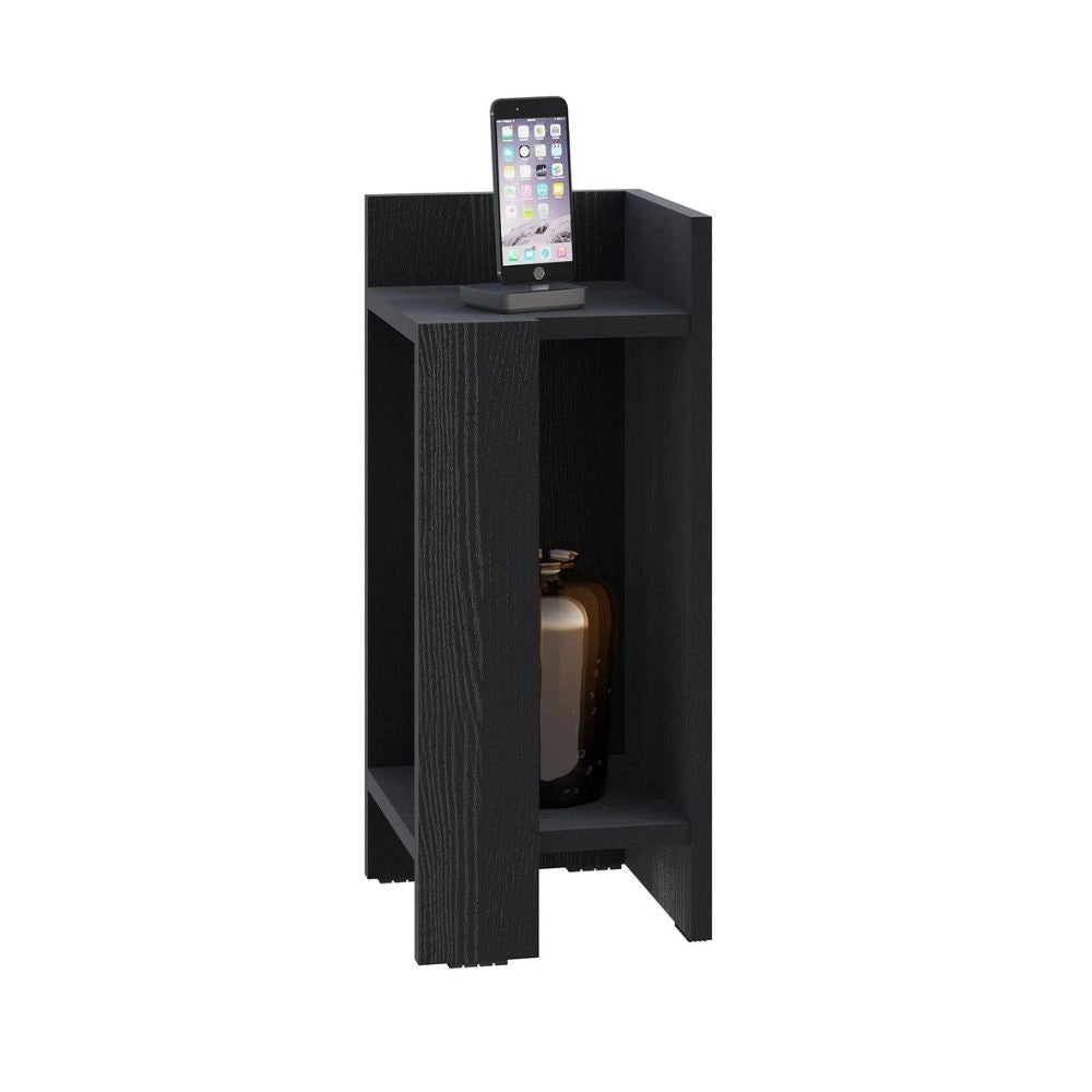 Tavolino comodino di design Elos 25x27x60h destro colore nero