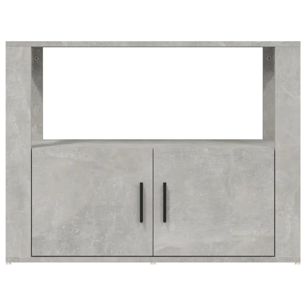 Credenza Grigio Cemento 80x30x60 cm in Legno Multistrato 819456