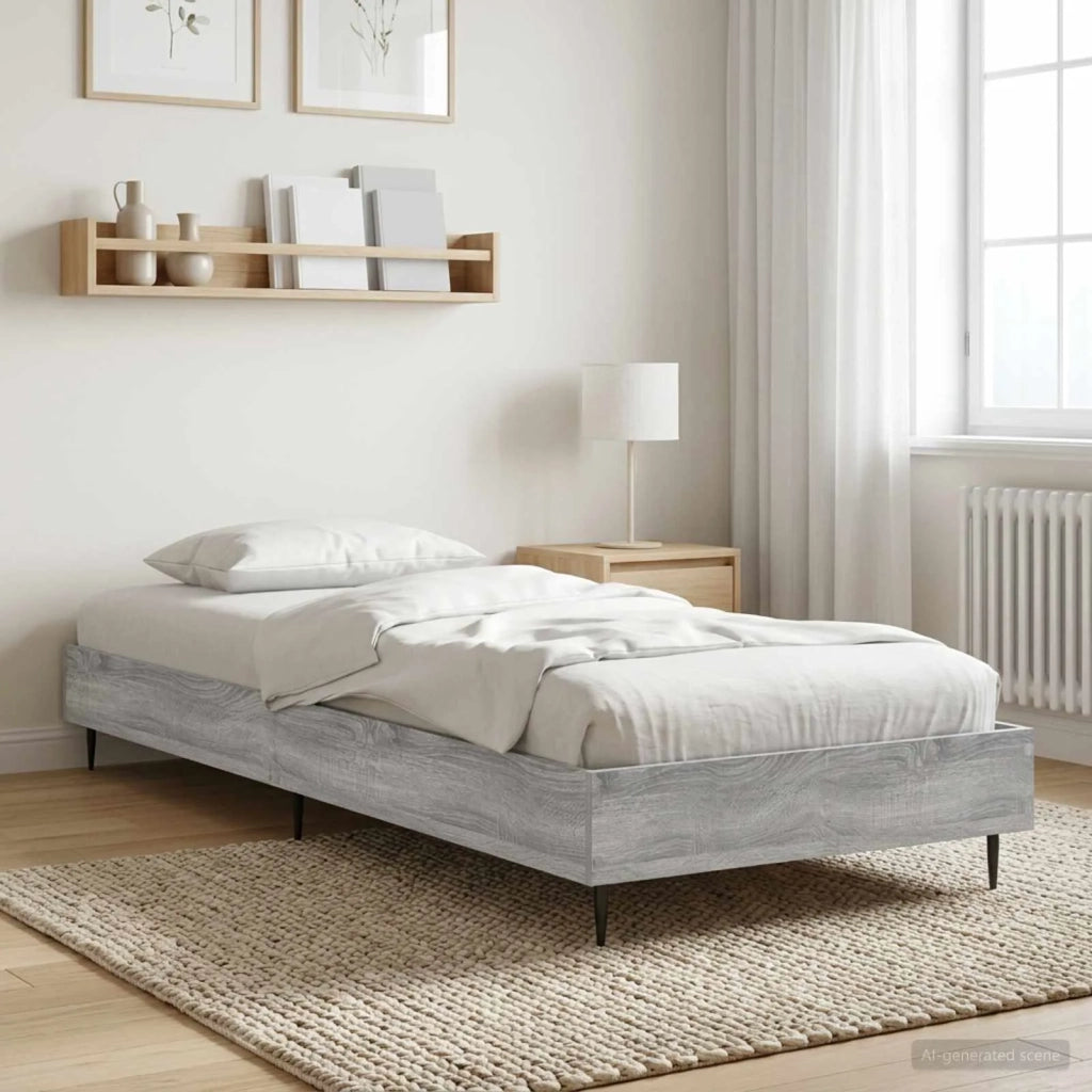 Struttura del letto Sonoma grigio 80 x 200 cm 8009052