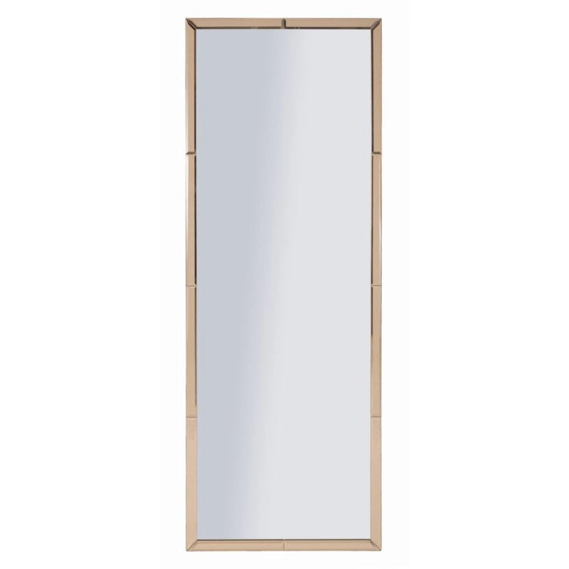Specchio Da Muro Berlino Rosa cm 55x2x150 (misura Specchio cm 49x143,5)