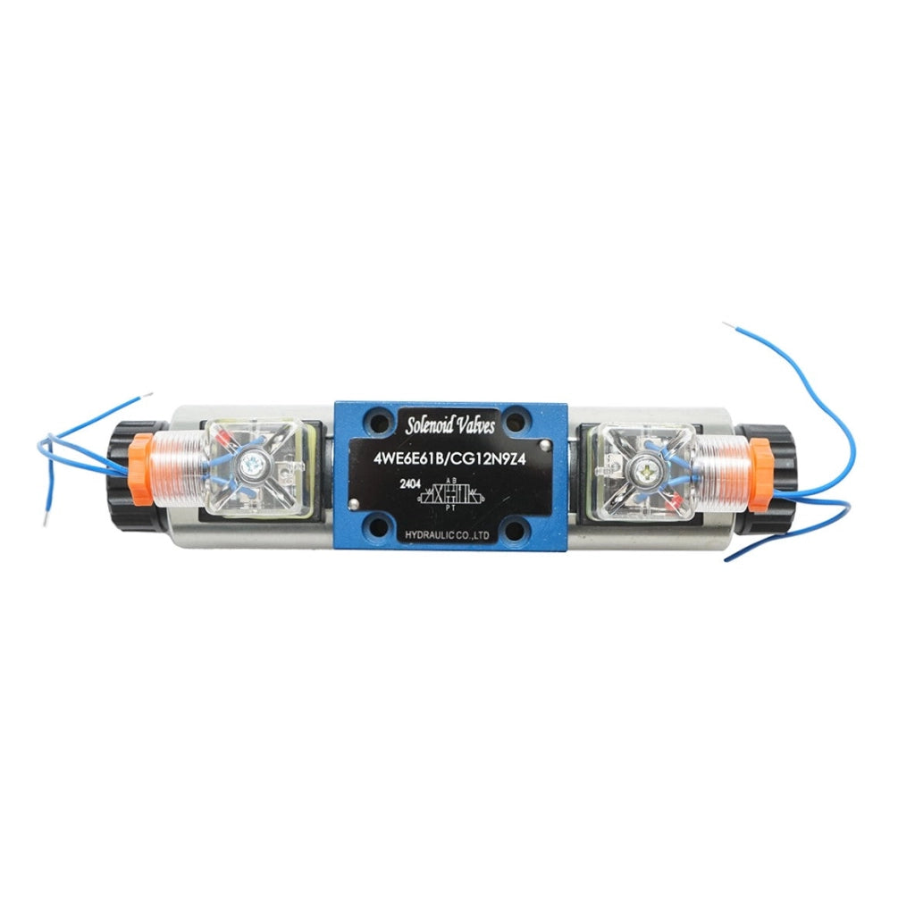 Elettrovalvola direzionale 12VDC 25W per impianti idraulici controllo flusso a 6 vie HDQX126J 4WE6J61B CG12N9Z4