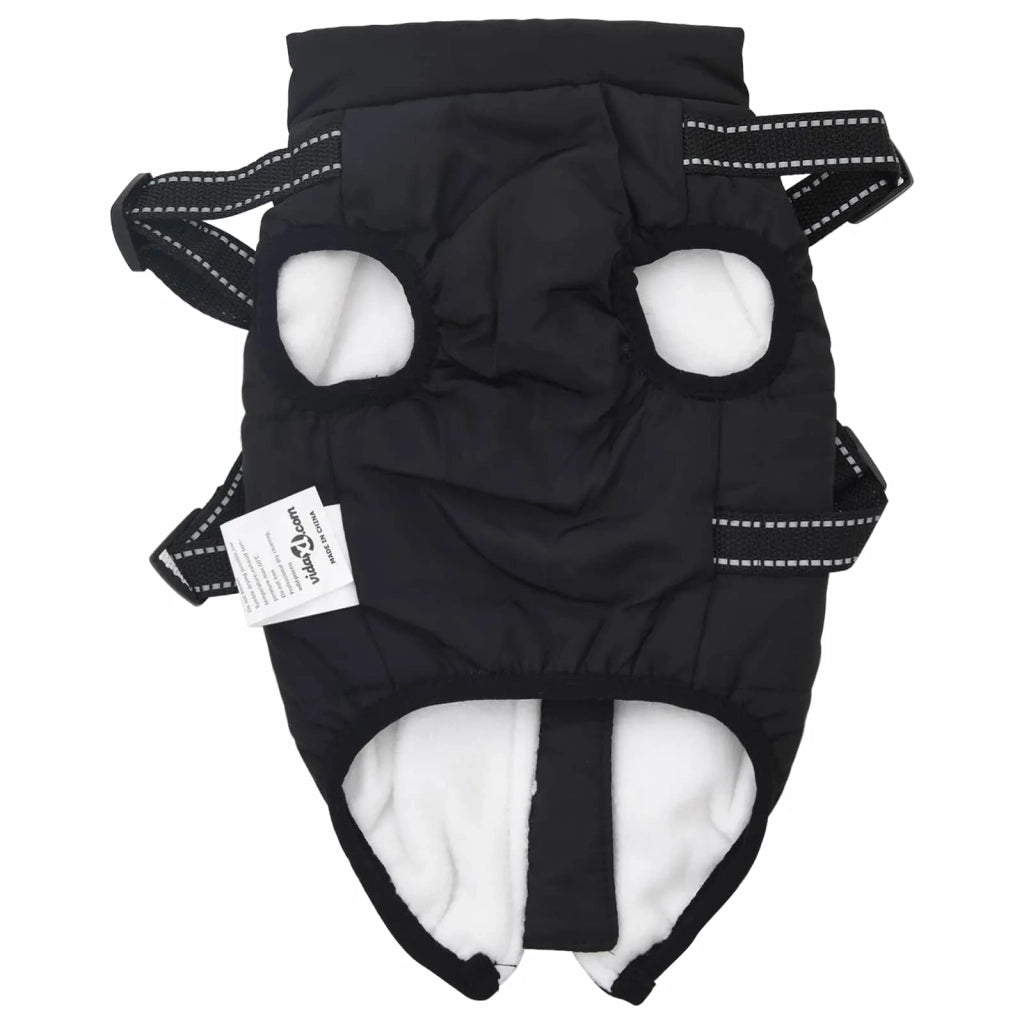 Cappotto per Cani Nero L32 Pile e Poliestere CFW8371873