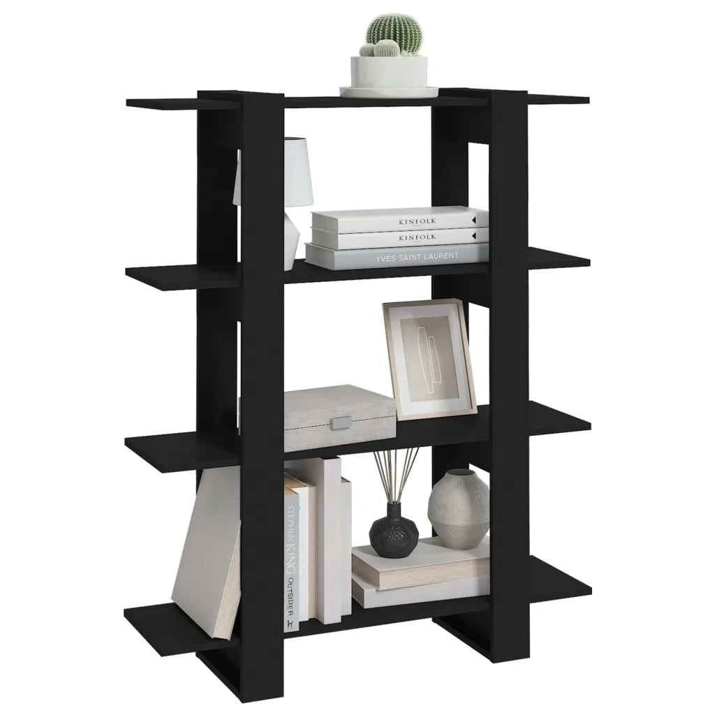 Libreria/Divisorio Nero 100x30x123,5 cm cod mxl 19359