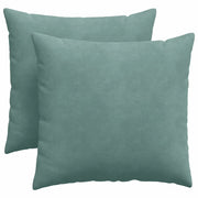 Cuscini da Divano 2 pz | Cuscini per sedie Verde Mare 45 x 45 cm Tessuto in Cords