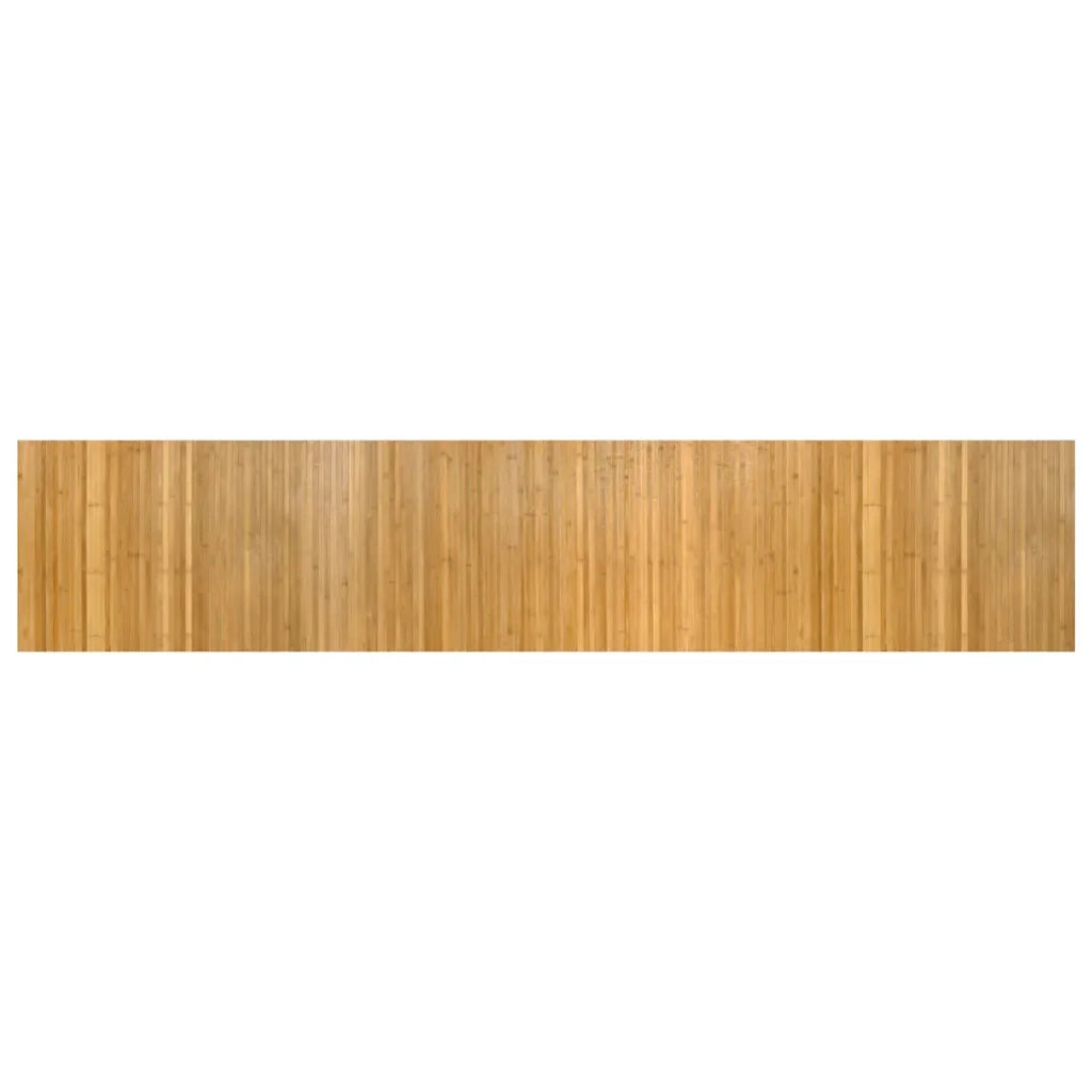 Tappeto Rettangolare Naturale 60x300 cm in Bambù 376721