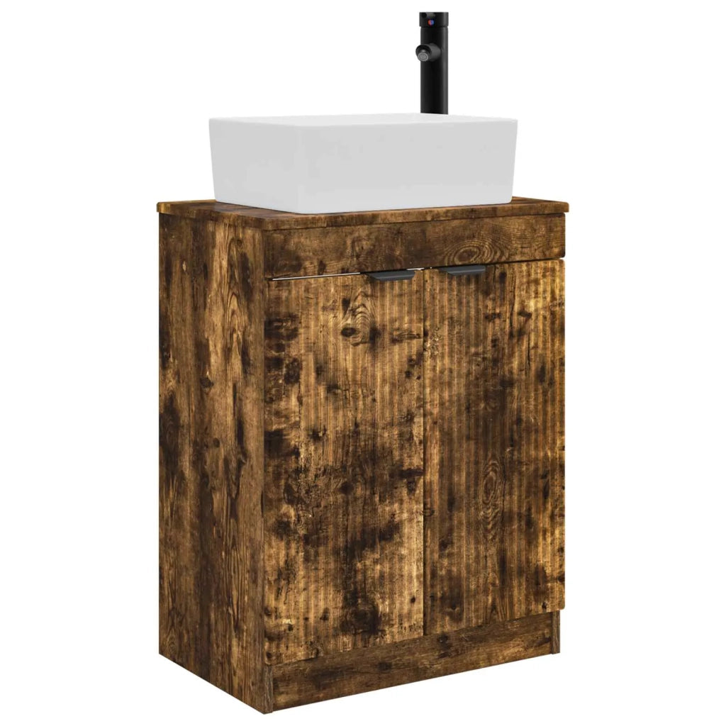 Mobile da bagno con lavabo Rovere Fumo 54 x 35 x 83 cm