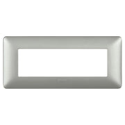 Bticino matix placca 6 posti tecnopolimero colorata am4806 *** colore silver, confezione 1