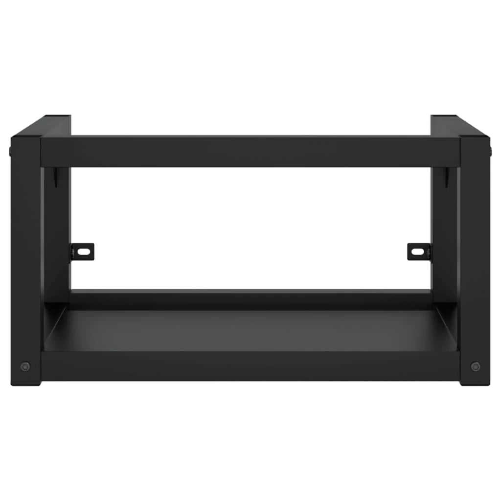Struttura per lavabo da bagno 40 x 38 x 31 cm vasca da incasso ferro nero 02_0006781