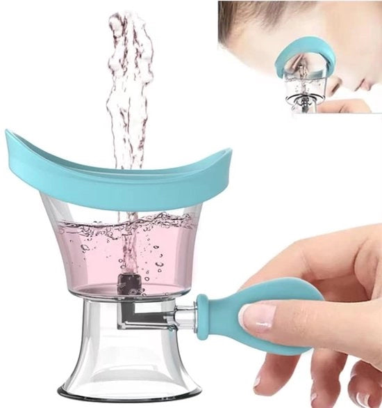 Kit di Pulizia Contatto Oculare Rapida e Pratica - Bicchiere di Pulizia Contatto Oculare - Kit di Pulizia Contatto Oculare - Contatto Oculare in Silicone - Progettazione Ergonomica - Pulizia a Pressione d'Aria - Pulitore Contatto Oculare