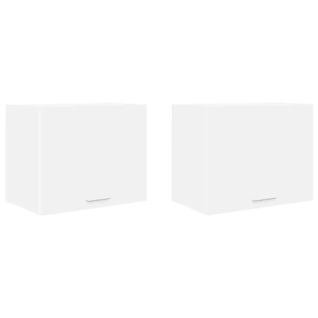 Armadio pensile 2 pcs Bianco 50 x 31 x 40 cm Legno multistrato