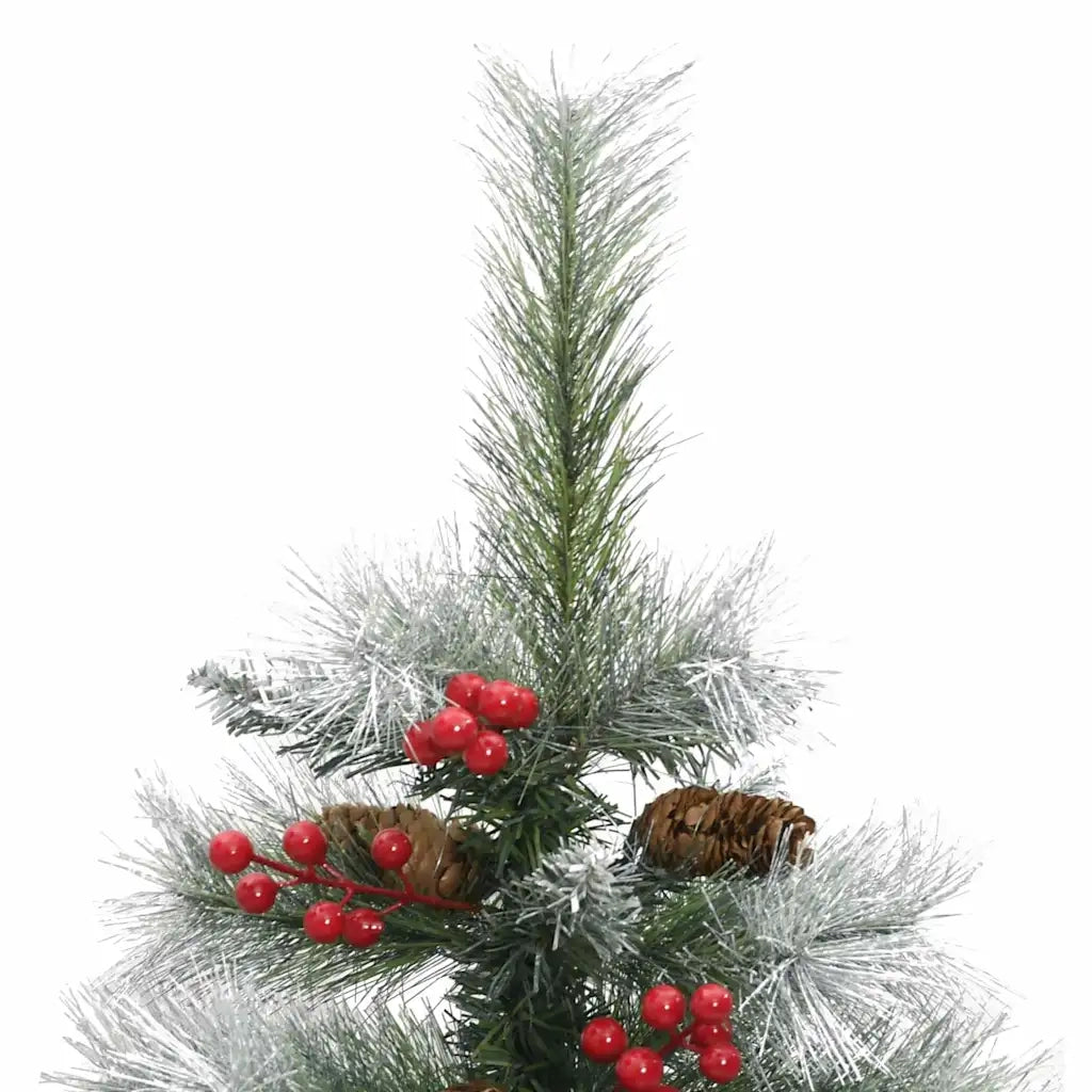 Albero di Natale artificiale Verde e bianco 150 cm 3395170