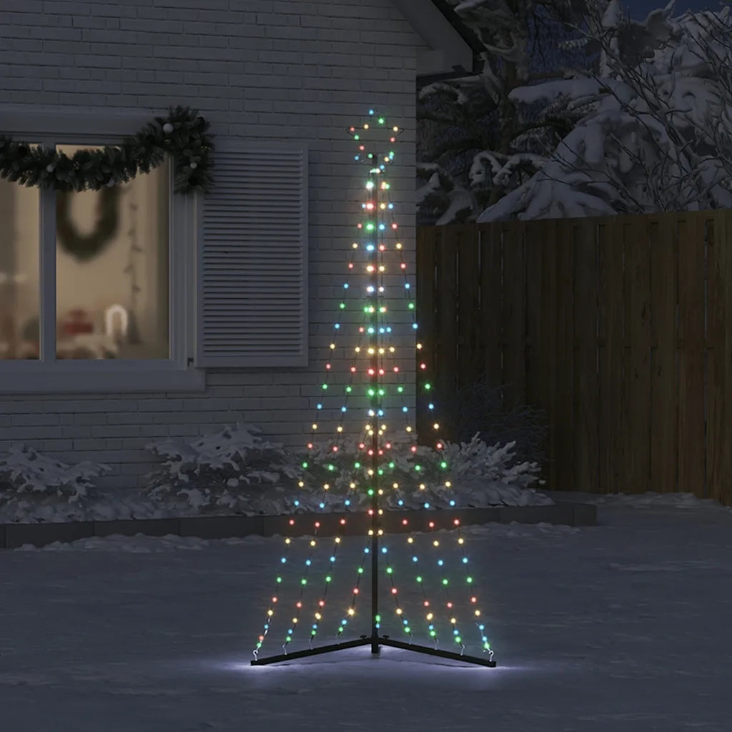 vidaXL Albero di Natale a LED 339 LED Colorato 187 cm