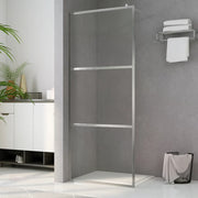Parete per Doccia Walk-in in Vetro ESG Trasparente 115x195 cm 146638